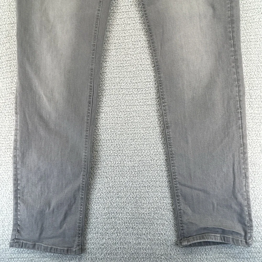 American Tall Jeans Mens 34x36 (34x35) Gray Carman Tapered Denim Stretch Casual